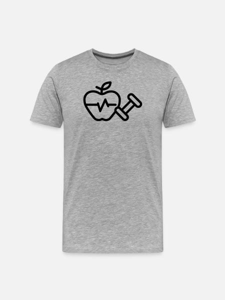 Mode de Vie Sain - T-shirt bio Premium Homme - gris chiné