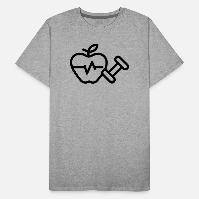 Gesunder Lebensstil Männer Premium Bio T-Shirt