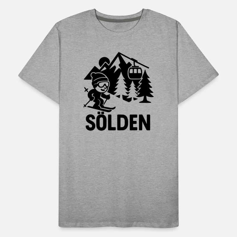 Sölden Ski  Männer Premium Bio T-Shirt