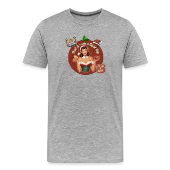 C’EST UNE SI BONNE TREMPETTE - ELFE DE NOËL RÉTRO - T-shirt bio Premium Homme - gris chiné - Devant - Damien (186cm)