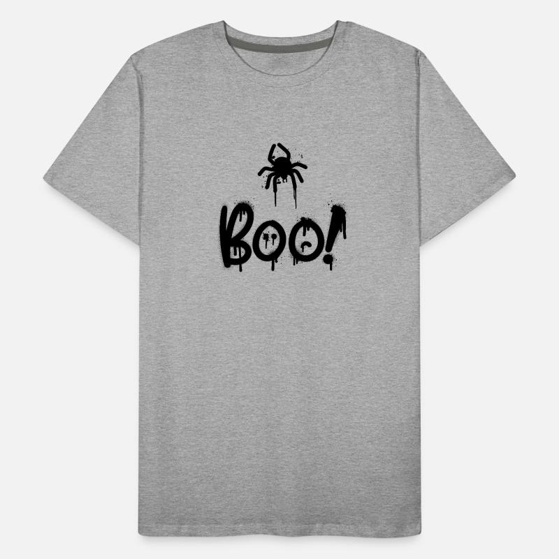Black composition with spider painted with sprey Men's Premium Organic T-Shirt