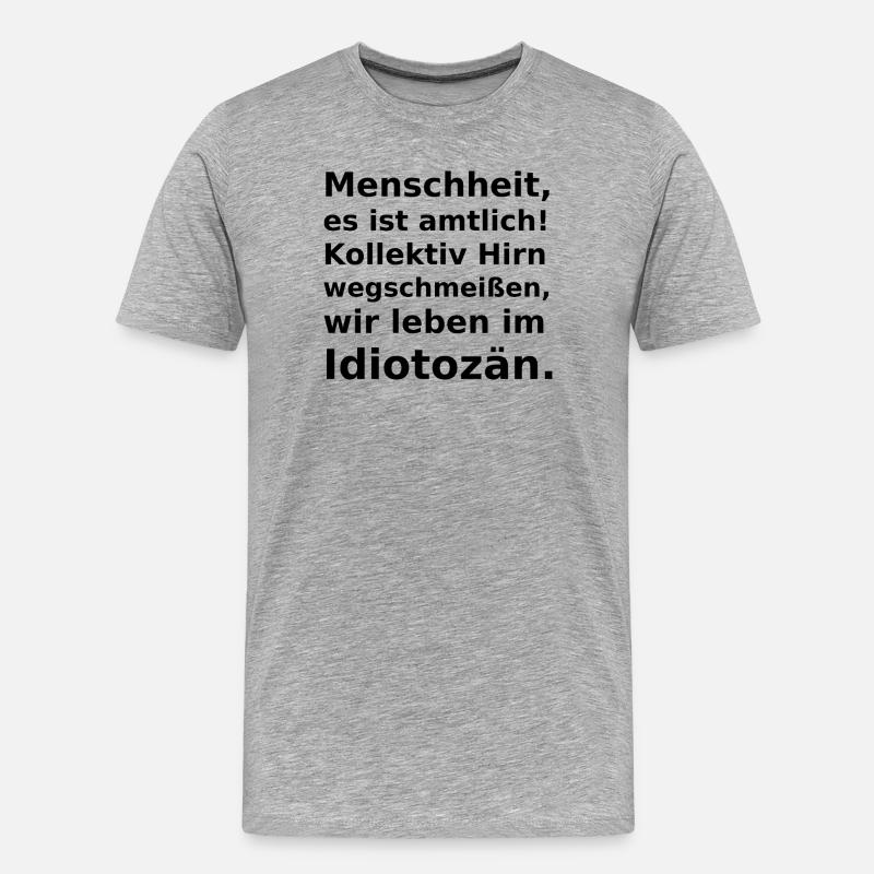 Une nouvelle ère s’est ouverte ! - T-shirt bio Premium Homme - gris chiné