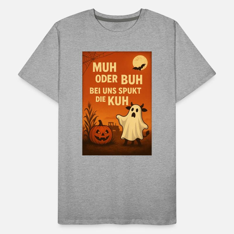 Spukkuh Halloween: MuH oder Buh Männer Premium Bio T-Shirt