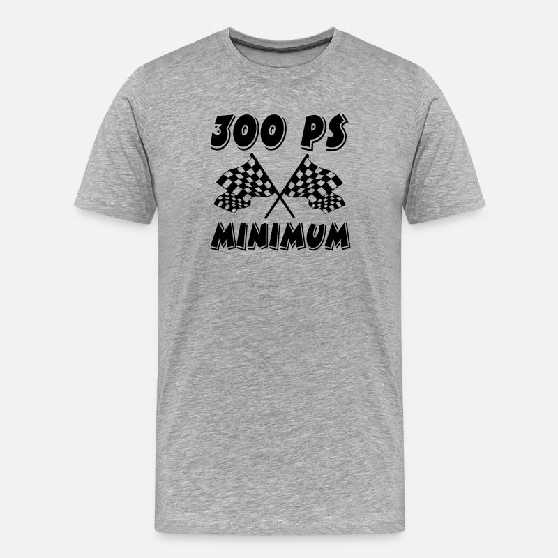 Auto - Männer Premium Bio T-Shirt - Grau meliert