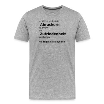Dictionnaire - T-shirt bio Premium Homme - gris chiné - Devant - Damien (186cm)
