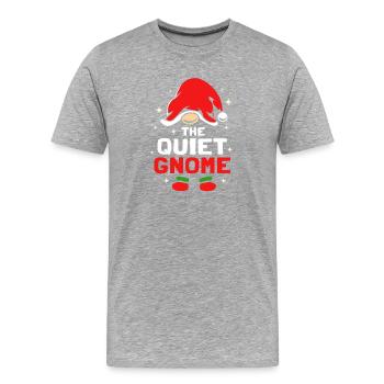 Gnome - T-shirt bio Premium Homme - gris chiné - Devant - Damien (186cm)