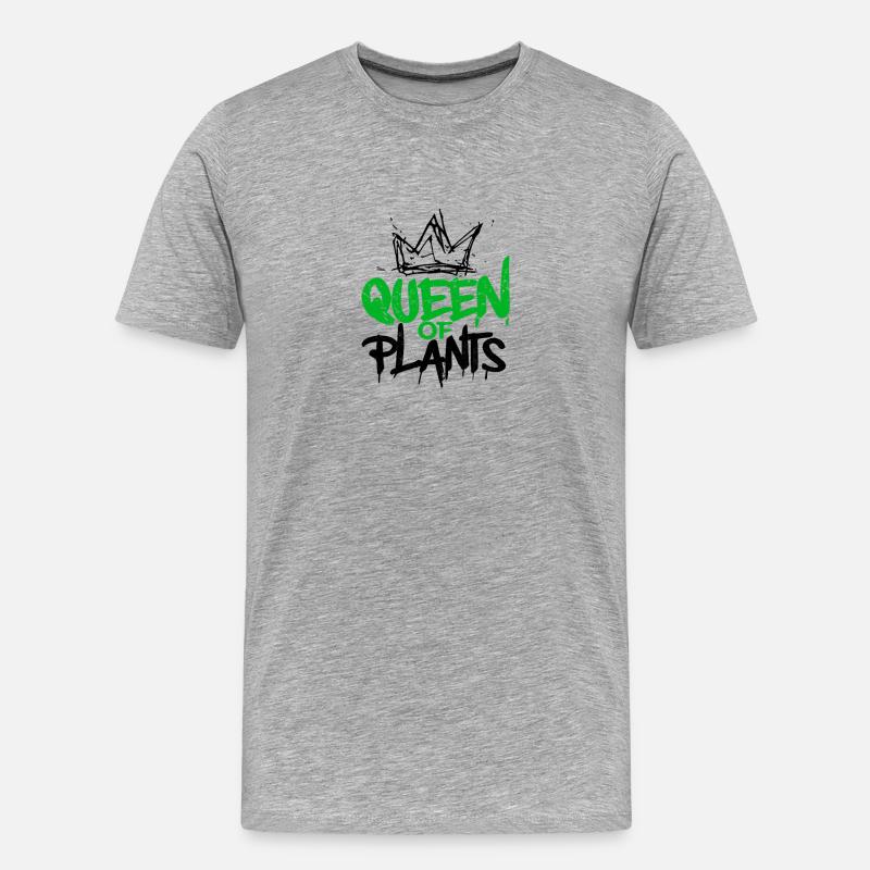 Königin des Graffitis - Männer Premium Bio T-Shirt - Grau meliert