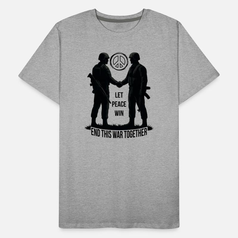 LET PEACE WIN Men's Premium Organic T-Shirt