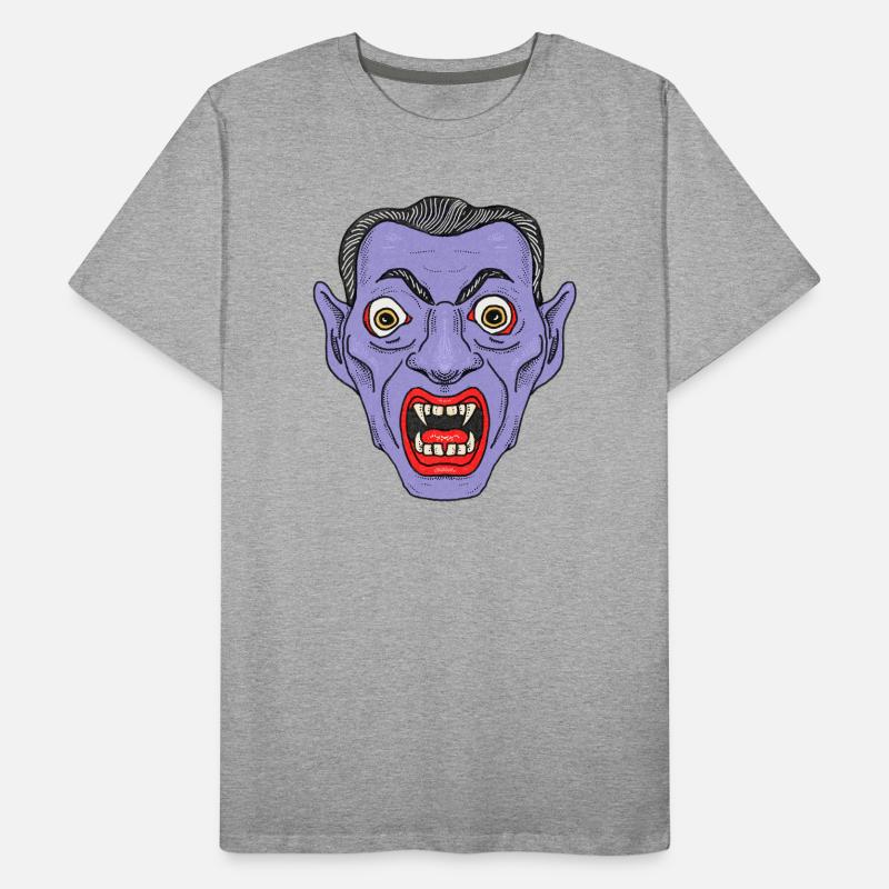 Visage de diable vampire T-shirt bio Premium Homme
