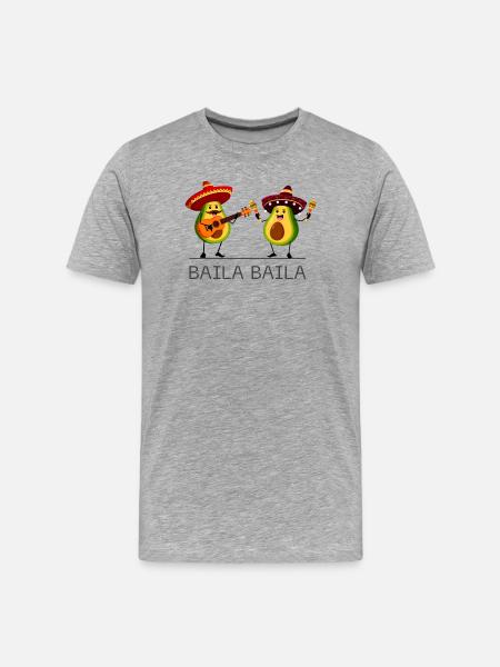 Baila Baila - Men's Premium Organic T-Shirt - heather grey