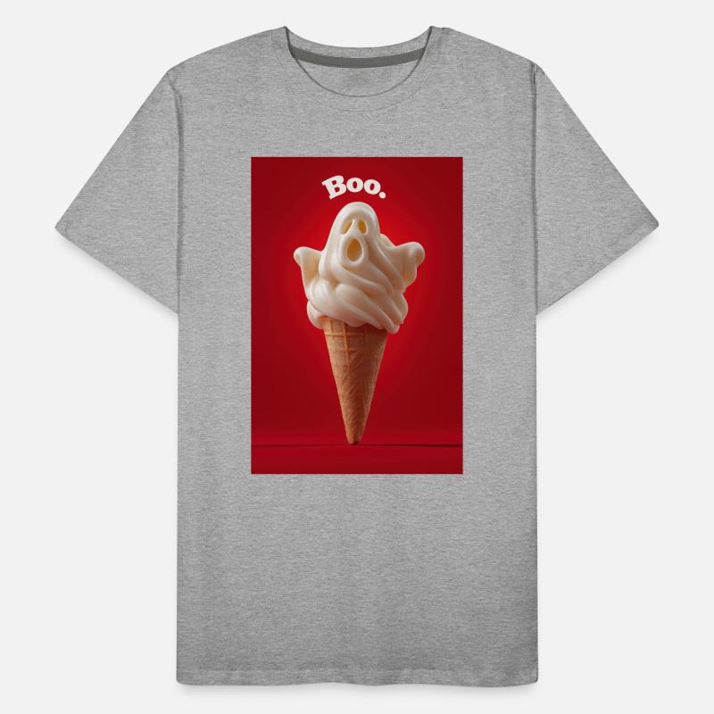 Boo Ghost Eiswaffel Männer Premium Bio T-Shirt