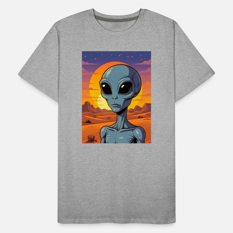 Grey Encounter – Le visage de l’inconnu T-shirt bio Premium Homme