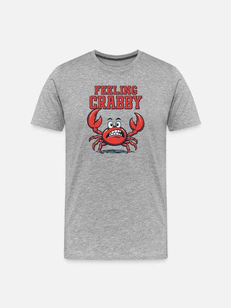 Feeling Crabby - Men's Premium Organic T-Shirt - heather grey