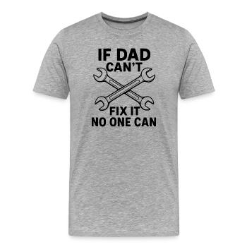 Craftsman Mechanic Saying Funny Repair - Men's Premium Organic T-Shirt - heather grey - Front - Damien (186cm)