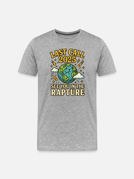 Last call 2025 - Men's Premium Organic T-Shirt - heather grey