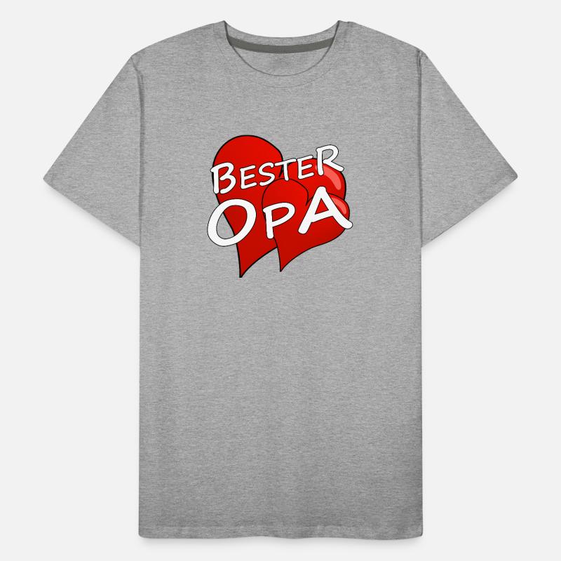 BESTER OPA Männer Premium Bio T-Shirt