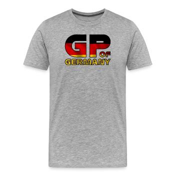 germany_gp - T-shirt bio Premium Homme - gris chiné - Devant - Damien (186cm)