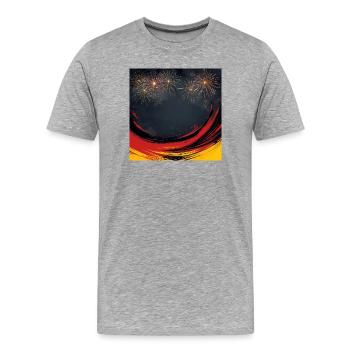 Unity Day Celebration - Men's Premium Organic T-Shirt - heather grey - Front - Damien (186cm)
