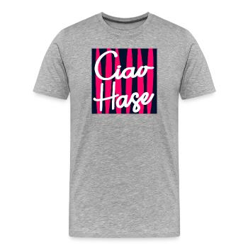 FAREWELL DARLING BUNNY - Men's Premium Organic T-Shirt - heather grey - Front - Damien (186cm)