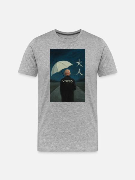 adult - Men's Premium Organic T-Shirt - heather grey