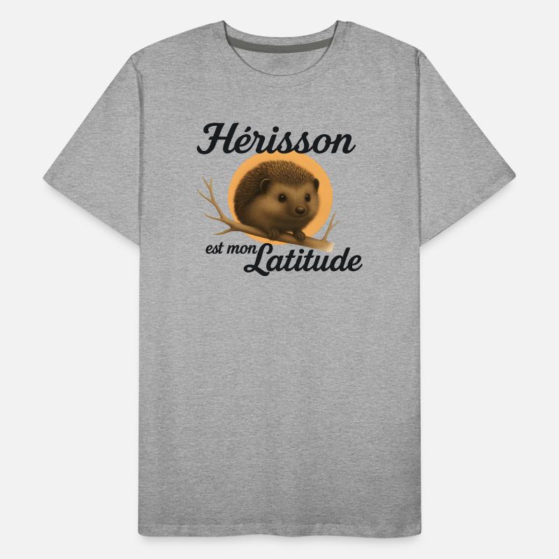 Hérisson en Latitude T-shirt bio Premium Homme