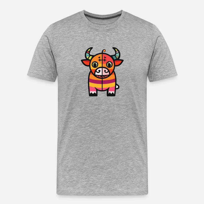 SZombie Halloween Zombie - Männer Premium Bio T-Shirt - Grau meliert