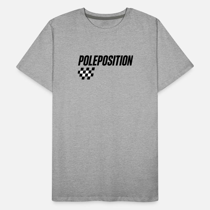 Motif de course en pole position T-shirt bio Premium Homme