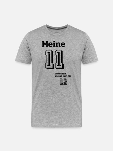 Eleven to the twelve - Men's Premium Organic T-Shirt - heather grey