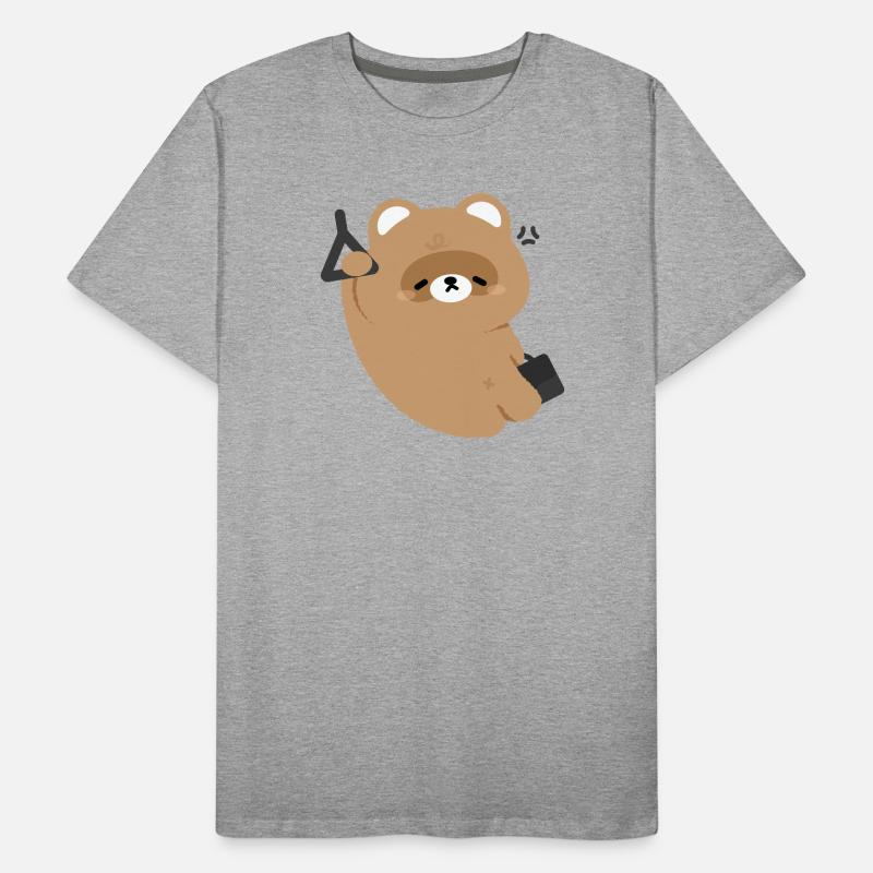 Tired Bear Commute Men's Premium Organic T-Shirt