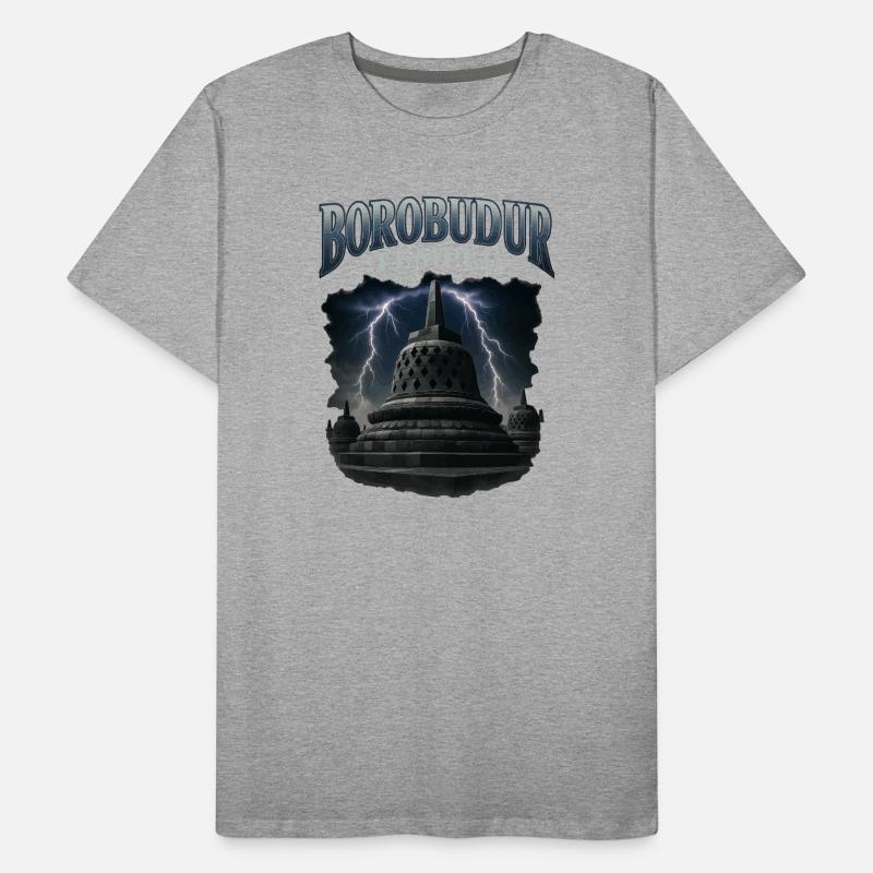 Borobudur Temple Men's Premium Organic T-Shirt