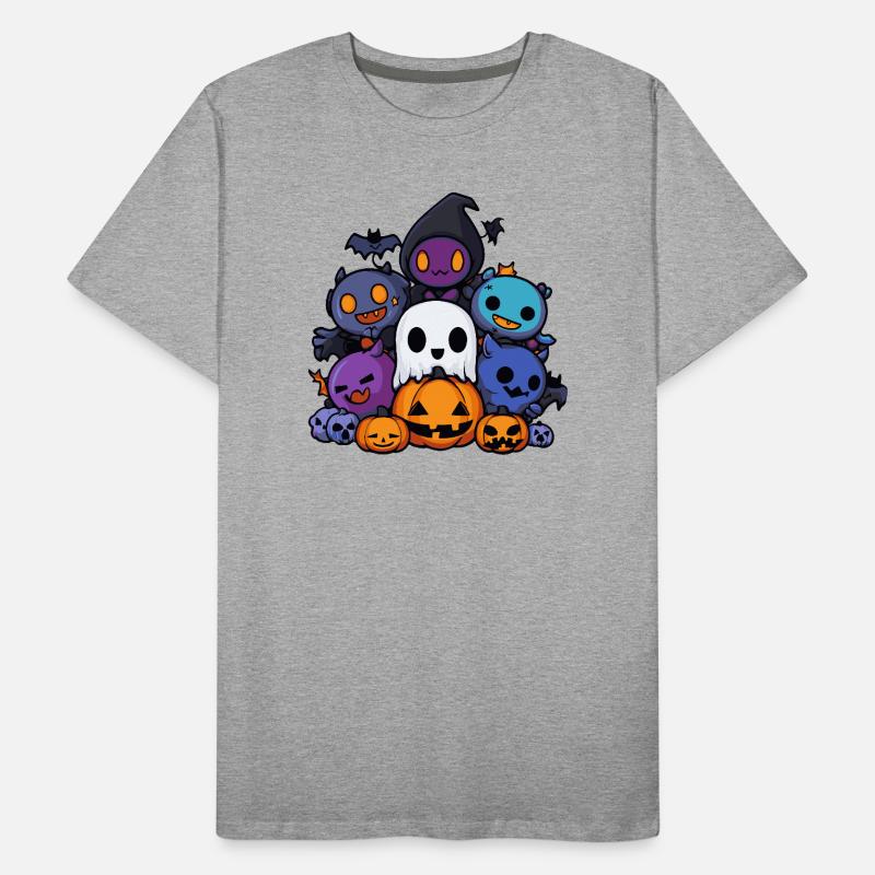 Halloween Party Figures Comic Men's Premium Organic T-Shirt