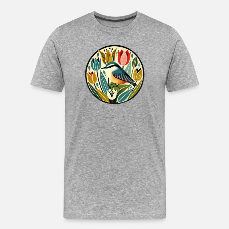 Kleiber - Männer Premium Bio T-Shirt - Grau meliert