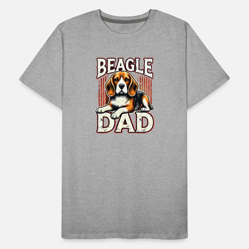 Beagle Dad Graphic Men's Premium Organic T-Shirt