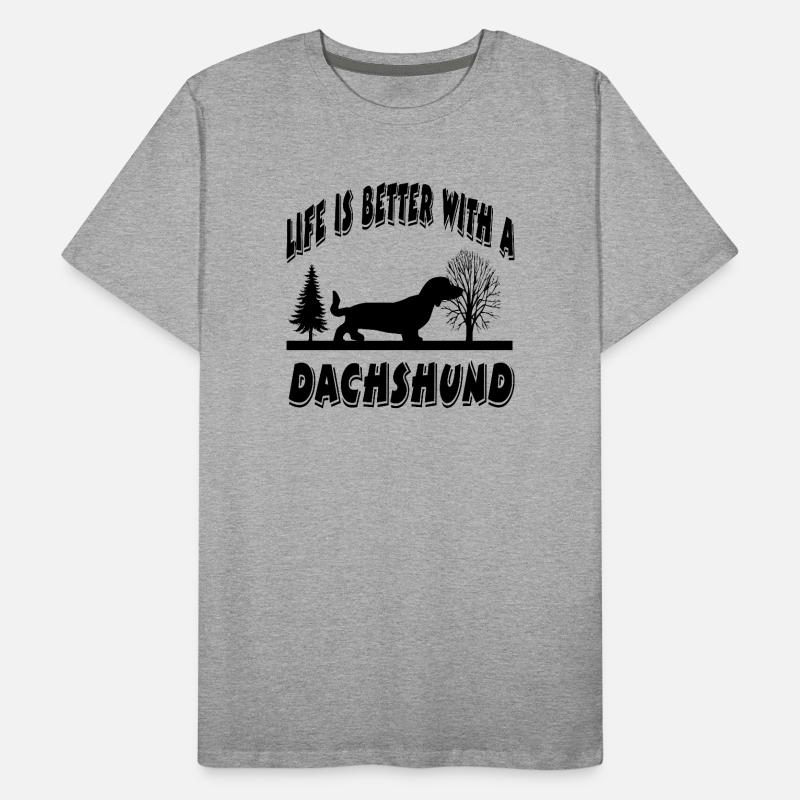 Dackel Männer Premium Bio T-Shirt