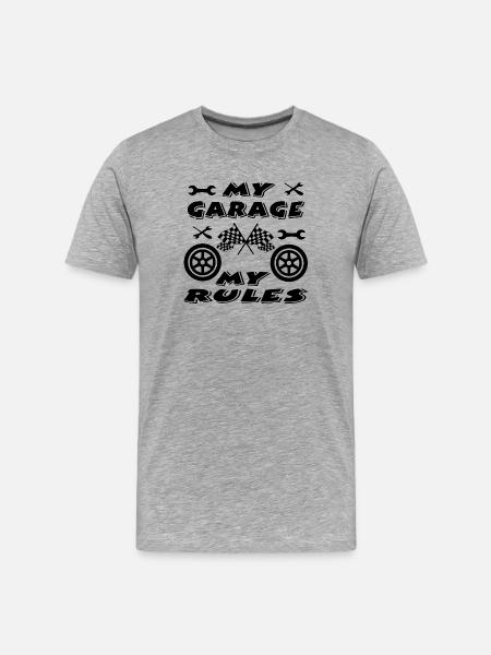 Garage - Men's Premium Organic T-Shirt - heather grey