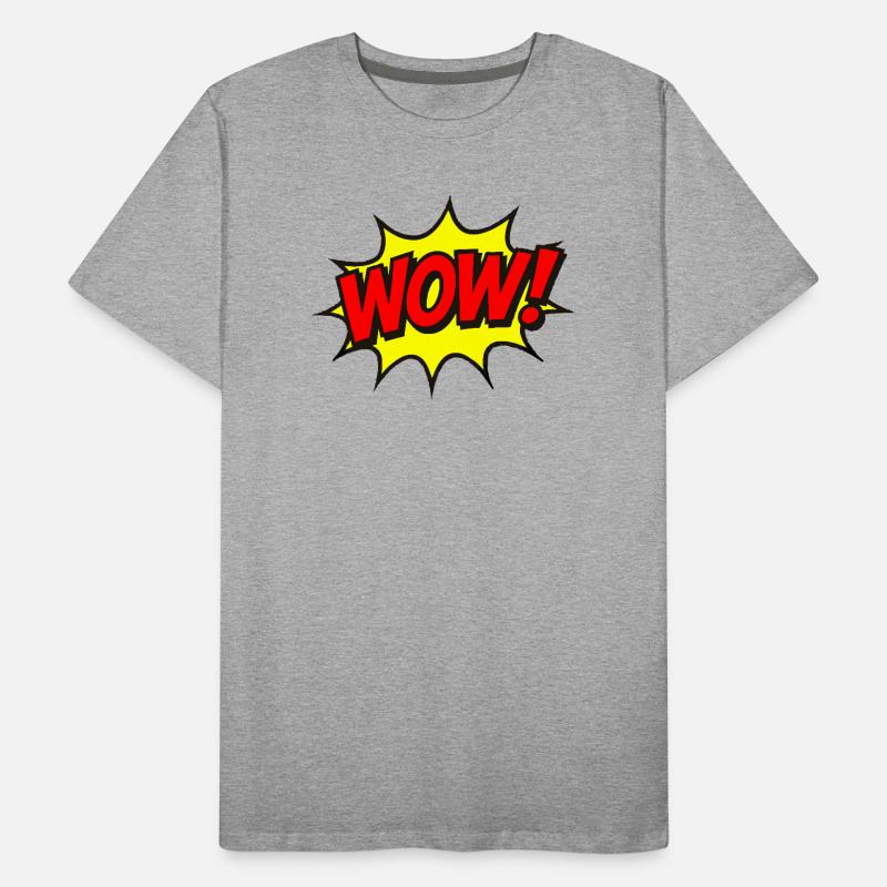 Wow Explosion Pop Art T-shirt bio Premium Homme