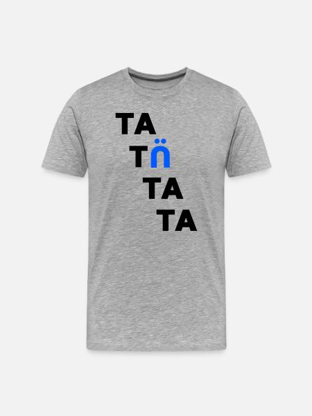 tatuetata - Männer Premium Bio T-Shirt - Grau meliert