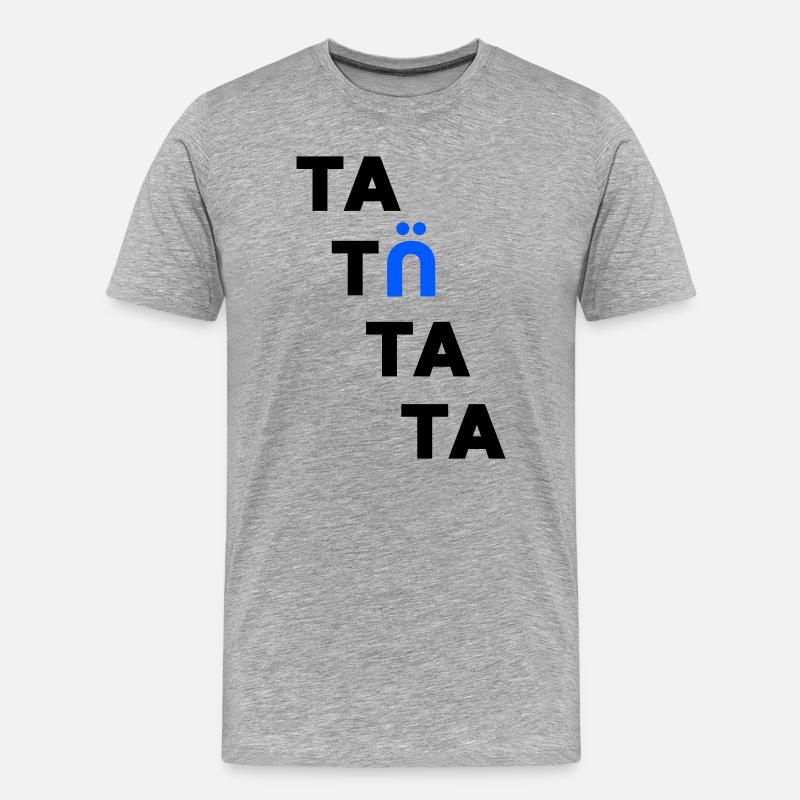 tatuetata - Männer Premium Bio T-Shirt - Grau meliert