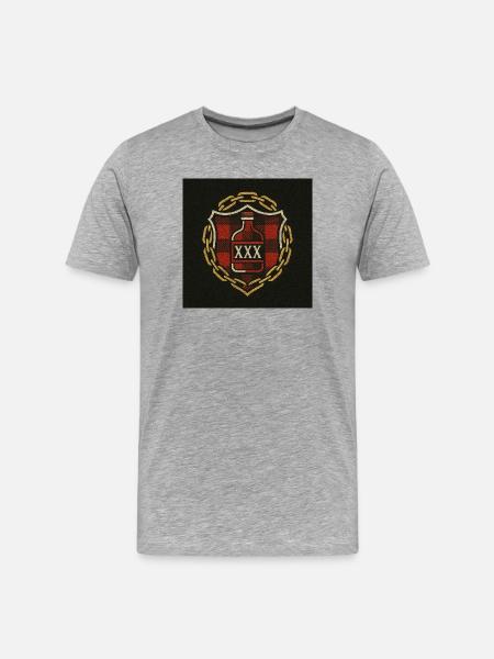 The shield of GessælL - Men's Premium Organic T-Shirt - heather grey