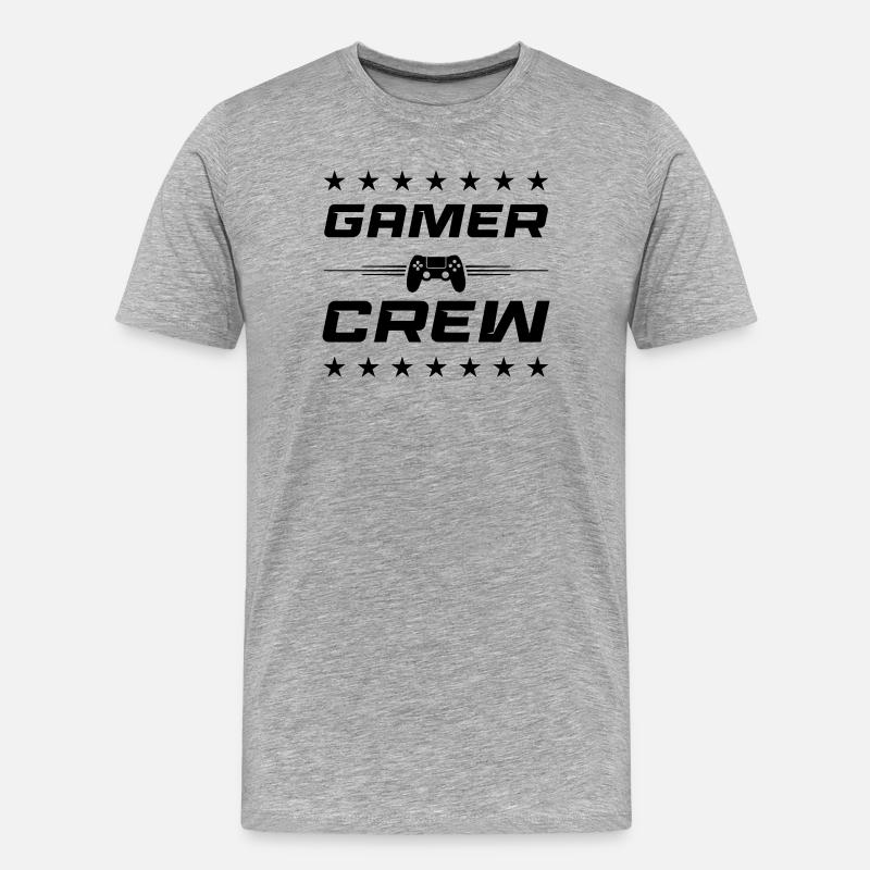 Gamepad Controller - Men's Premium Organic T-Shirt - heather grey