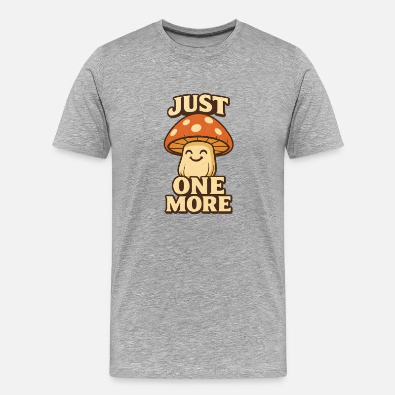 Juste un champignon de plus - T-shirt bio Premium Homme - gris chiné