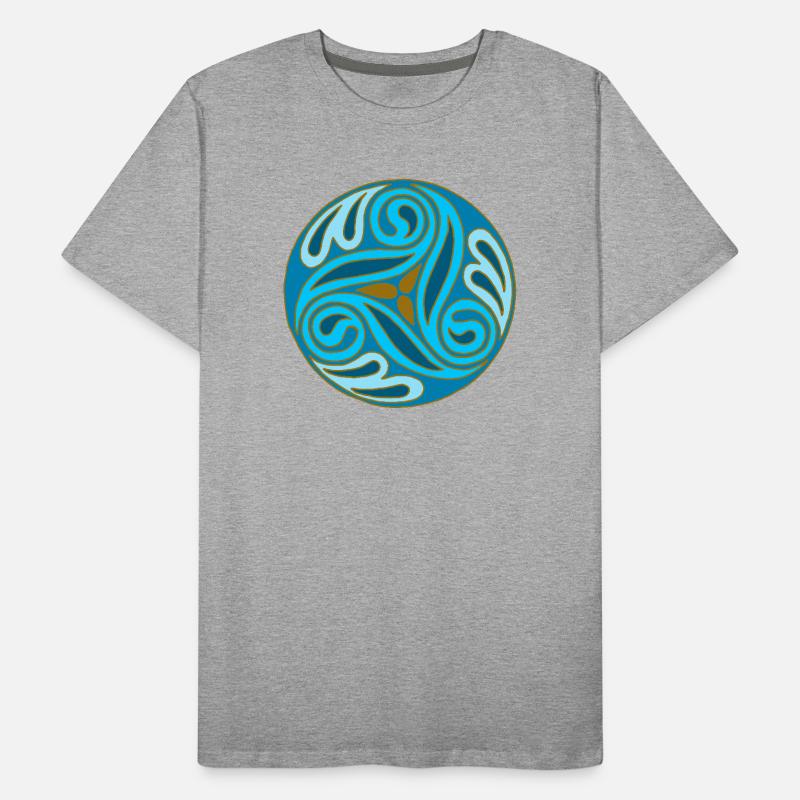 Sphère celte Bleue T-shirt bio Premium Homme