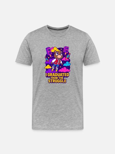College Dropout - Men's Premium Organic T-Shirt - heather grey