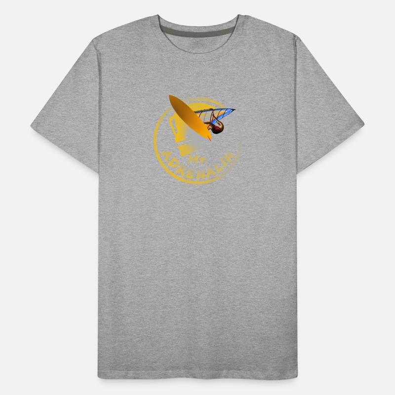 Mr Adrenalin Windsurfing Men's Premium Organic T-Shirt