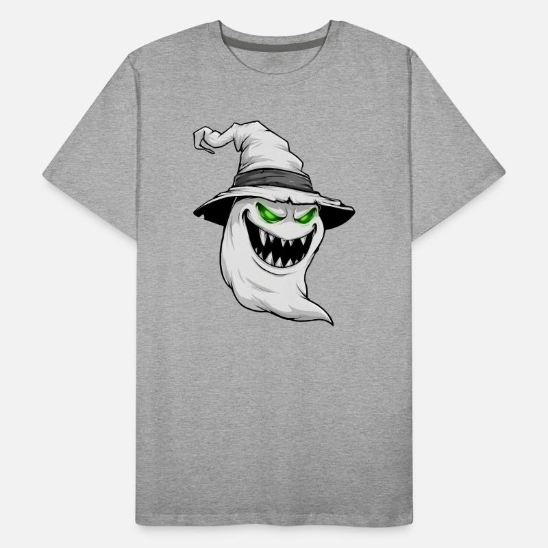 fantôme, spectre, apparition à Halloween T-shirt bio Premium Homme