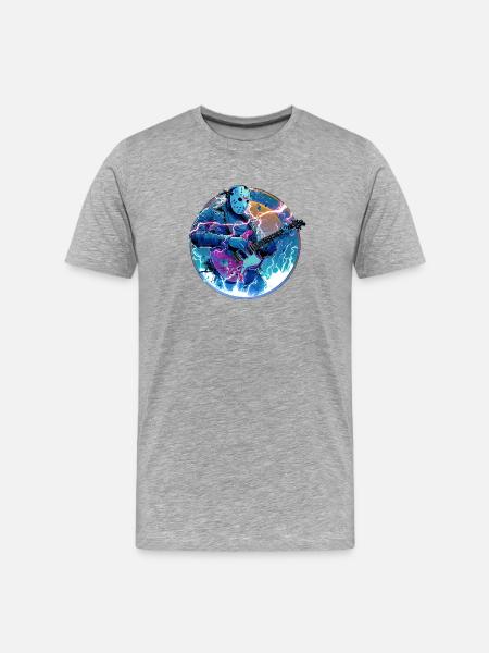 Metal Tshirt - Men's Premium Organic T-Shirt - heather grey