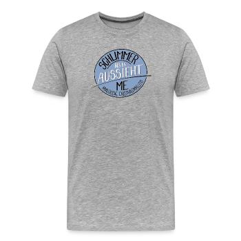 Schlimmer als es aussieht, ME - Männer Premium Bio T-Shirt - Grau meliert - Vorne - Damien (186cm)