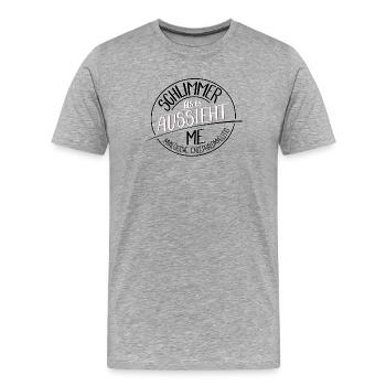 Schlimmer als es aussieht, ME - Männer Premium Bio T-Shirt - Grau meliert - Vorne - Damien (186cm)