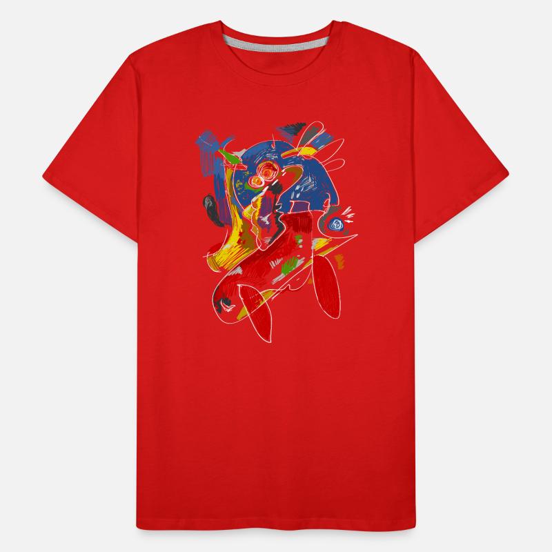 Abstract Pop Art Men's Premium Organic T-Shirt