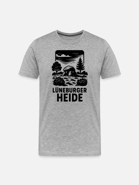 Lüneburg Heath - Men's Premium Organic T-Shirt - heather grey